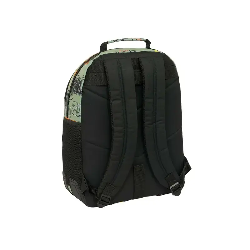 Safta Graffiti Zone Mochila con 2 Compartimentos - Antirozaduras - Adaptable a Carro - Bolsillo Frontal - Portabotellas - Tirado