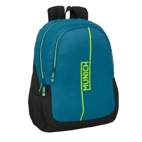 Safta Munich Land Mochila Adaptable a Carro - Portabotellas - Dos Compartimentos Grandes - Tirador Doble - Hombreras Ergonomicas