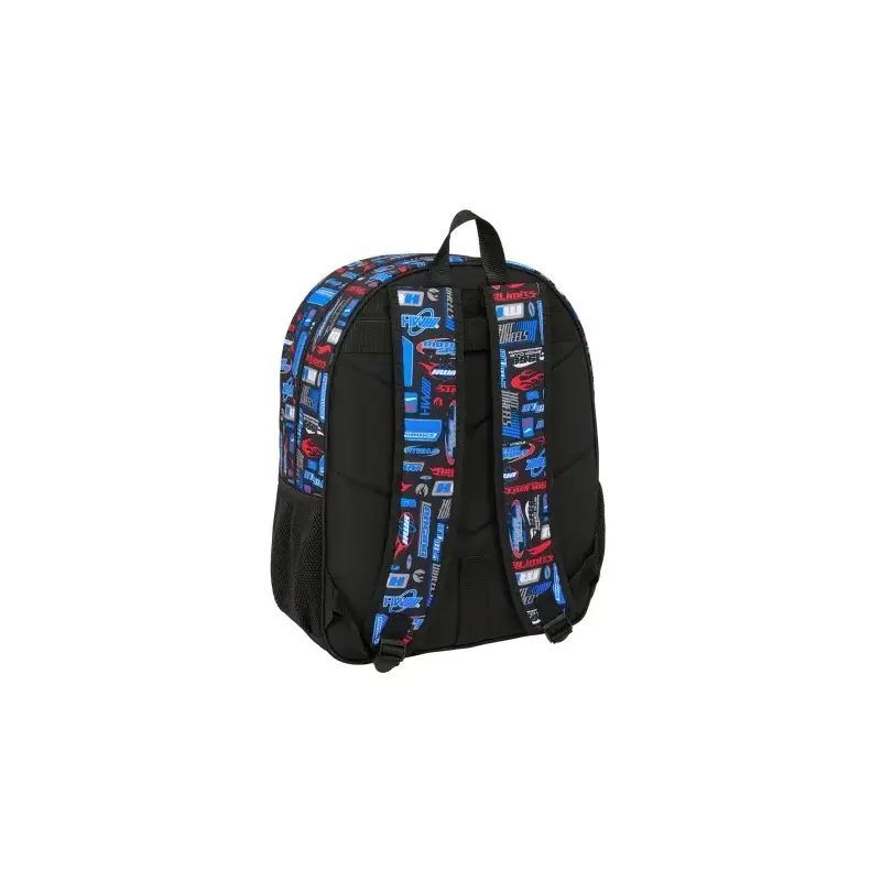 Safta Hot Wheels Mochila Infantil - Adaptable a Carro - Asa de Mano - Bolsillos Laterales - 33x42x14cm | Ahorro Imprimiendo