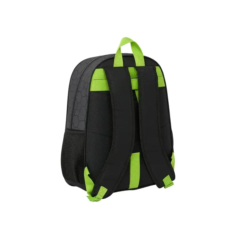 Safta Tortugas Ninja Mochila Infantil - Adaptable a Carro - Asa de Mano - Bolsillos Laterales - 33x42x14cm - Color Negro | Ahorr