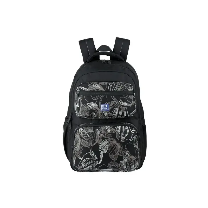 Oxford Dream Tech Floral Print Mochila Escolar 25L - 2 Compartimentos y 10 Bolsillos - Espalda Ergonomica Transpirable - Asas Ac