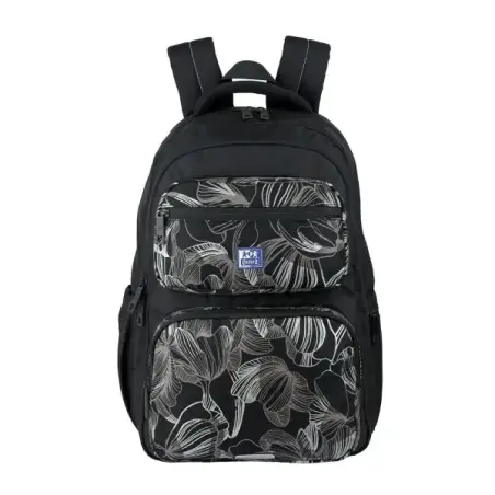 Oxford Dream Tech Floral Print Mochila Escolar 25L - 2 Compartimentos y 10 Bolsillos - Espalda Ergonomica Transpirable - Asas Ac