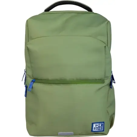 Oxford B-Ready Mochila 28L - Tamaño 42x30x15cm - Bolsillo acolchado - Asa Superior - Poliester Reciclado RPET - Color Verde | Ah