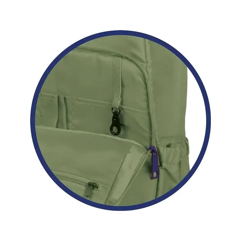 Oxford B-Ready Mochila 28L - Tamaño 42x30x15cm - Bolsillo acolchado - Asa Superior - Poliester Reciclado RPET - Color Verde | Ah