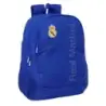 Safta Real Madrid Mochila Adaptable a Carro - Portabotellas - Dos Compartimentos Grandes - Doble Cremallera - Hombreras Ergonomi