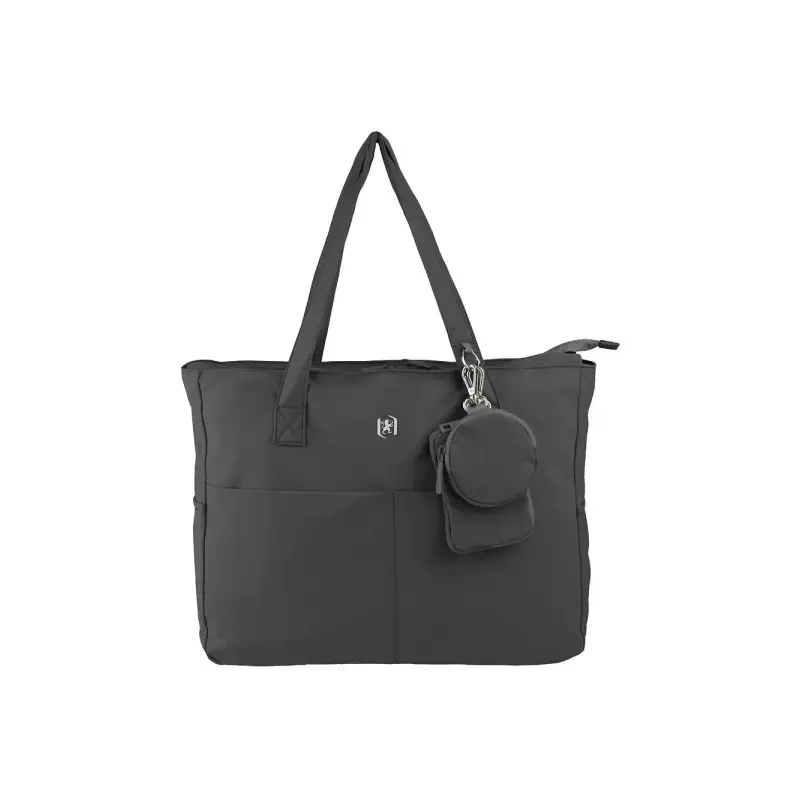 Oxford Endless Tote Bag 14L - Amplio Compartimento - 9 Bolsillos - Incluye Neceser Interior, Monedero y Tarjetero - Color Negro