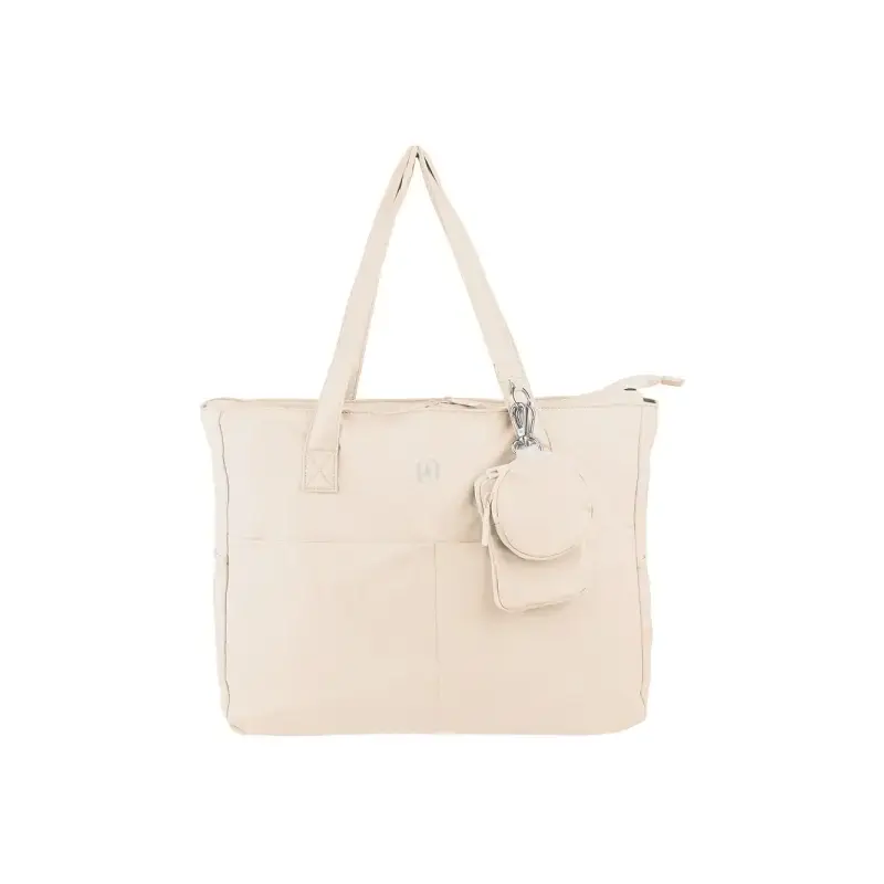 Oxford Endless Tote Bag 14L - Amplio Compartimento - 9 Bolsillos - Incluye Neceser Interior, Monedero y Tarjetero - Color Beige