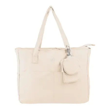Oxford Endless Tote Bag 14L - Amplio Compartimento - 9 Bolsillos - Incluye Neceser Interior, Monedero y Tarjetero - Color Beige