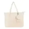 Oxford Endless Tote Bag 14L - Amplio Compartimento - 9 Bolsillos - Incluye Neceser Interior, Monedero y Tarjetero - Color Beige