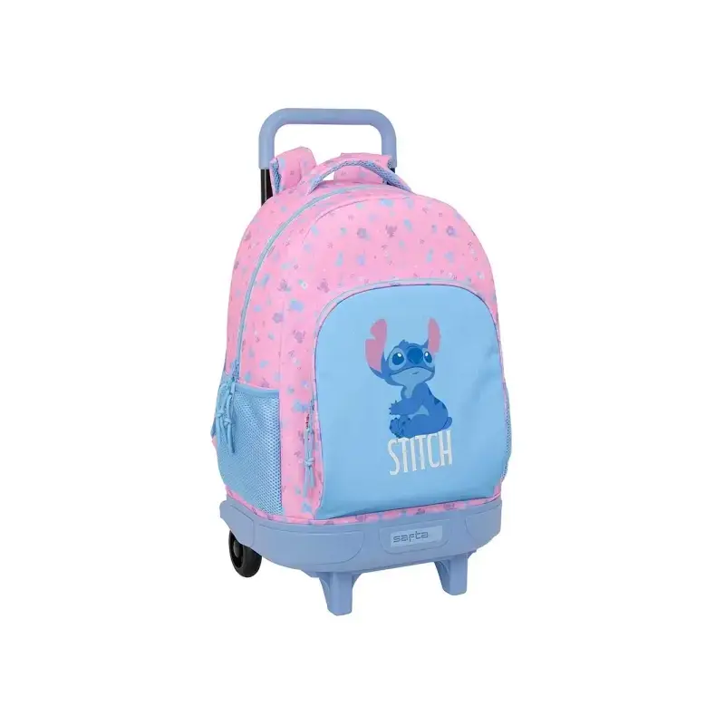 Safta Stitch Bright Mochila con Carro - Extraible - Bolsillo Frontal - Portabotellas - Hombreras Acolchadas - Asa Acolchada - Ta