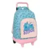 Safta Stitch Ohana Mochila con Carro - Extraible - Bolsillo Frontal - Portabotellas - Tirador Doble - Hombreras Acolchadas - Asa