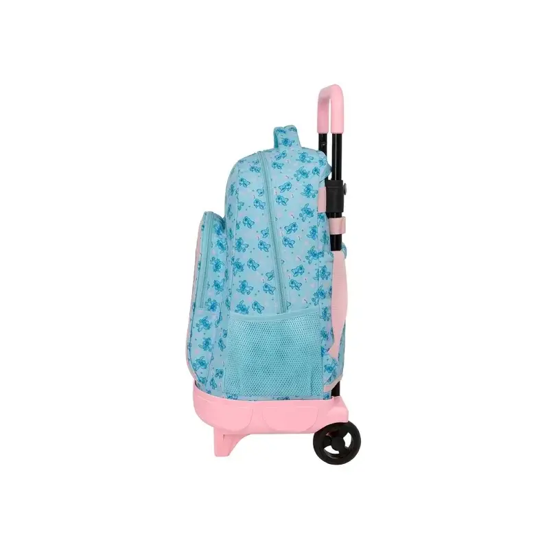 Safta Stitch Ohana Mochila con Carro - Extraible - Bolsillo Frontal - Portabotellas - Tirador Doble - Hombreras Acolchadas - Asa
