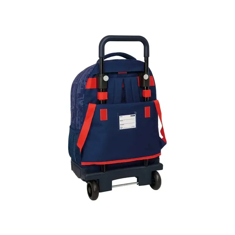 Safta Spider-Man Mochila con Carro - Extraible - Bolsillo Frontal - Portabotellas - Tirador Doble - Hombreras Acolchadas - Asa A