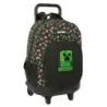 Safta Minecraft Mochila con Carro - Extraible - Bolsillo Frontal - Portabotellas - Tirador Doble - Hombreras Acolchadas - Asa Ac