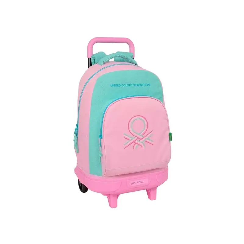 Safta Benetton Dolce Mochila con Carro - Extraible - Bolsillo Frontal - Portabotellas - Tirador Doble - Hombreras Acolchadas - A