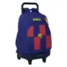 Safta Real Madrid Compact Mochila con Carro Integrado - Portabotellas - Extraible para Limpieza - Carro de PP, Acero y PVC - 33x