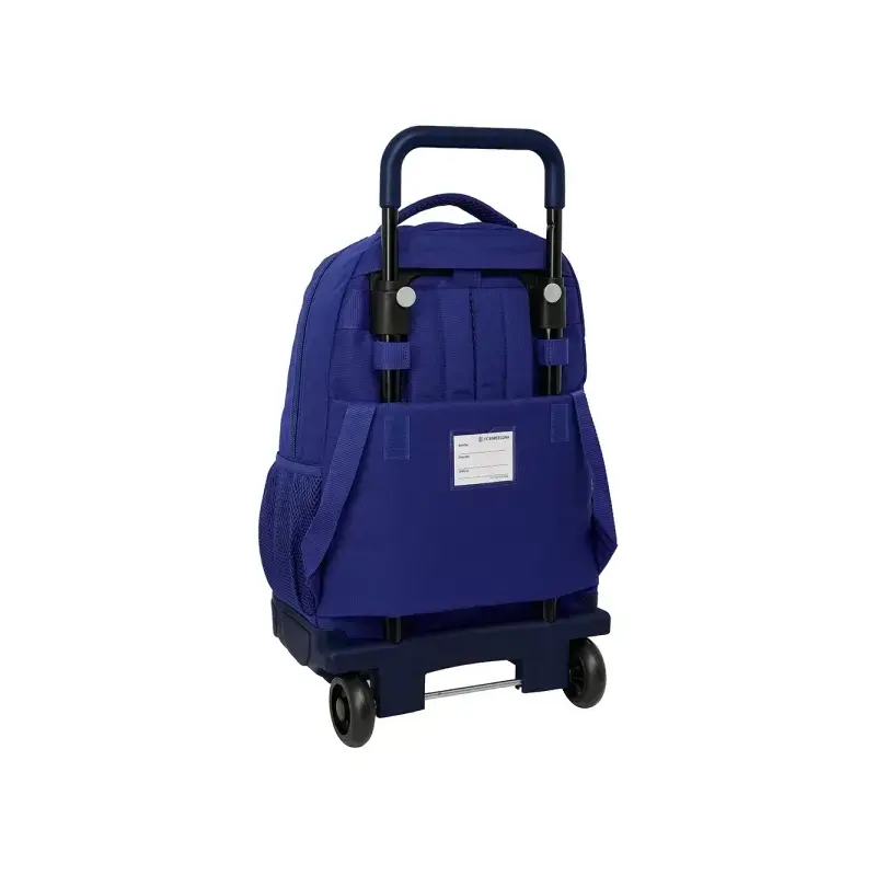 Safta Real Madrid Compact Mochila con Carro Integrado - Portabotellas - Extraible para Limpieza - Carro de PP, Acero y PVC - 33x