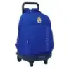 Safta Real Madrid Mochila con Carro - Extraible - Bolsillo Frontal - Portabotellas - Tirador Doble - Hombreras Acolchadas - Asa