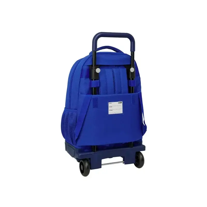 Safta Real Madrid Mochila con Carro - Extraible - Bolsillo Frontal - Portabotellas - Tirador Doble - Hombreras Acolchadas - Asa