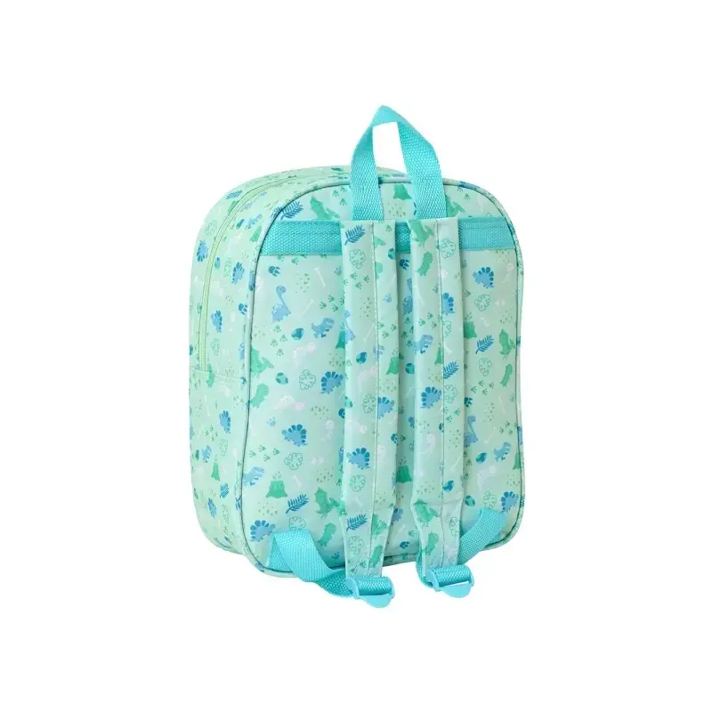 Safta Dino Mochila Guarderia 3D de 6L - Asa de Mano Superior - Asas Regulables y Acolchadas - Cierre de Cremallera - 22x27x10cm