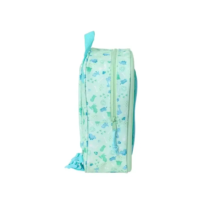 Safta Dino Mochila Guarderia 3D de 6L - Asa de Mano Superior - Asas Regulables y Acolchadas - Cierre de Cremallera - 22x27x10cm