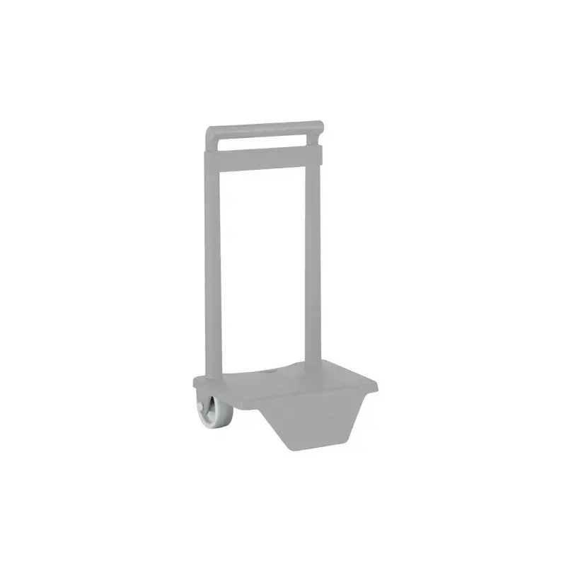 Safta Carro Portamochilas - Sujecion Universal - Material Resistente - Ruedas de PVC - 18x16x35cm - Color Gris | Ahorro Imprimie