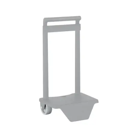 Safta Carro Portamochilas - Sujecion Universal - Material Resistente - Ruedas de PVC - 18x16x35cm - Color Gris | Ahorro Imprimie