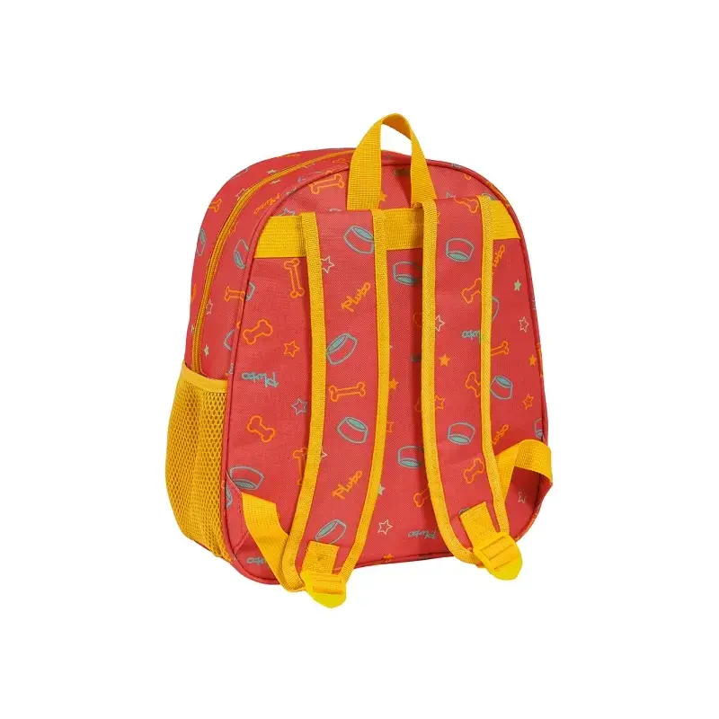Safta Pluto Mochila 3D de 8.64L - Portabotellas - Tarjeta de Identificacion Personal - Hombreras Acolchadas - 27x33x10cm - Color