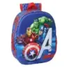 Safta Avengers Mochila 3D de 8.64L - Portabotellas - Tarjeta de Identificacion Personal - Hombreras Acolchadas - 27x33x10cm - Co