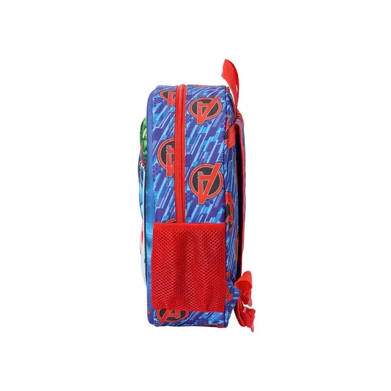 Safta Avengers Mochila 3D de 8.64L - Portabotellas - Tarjeta de Identificacion Personal - Hombreras Acolchadas - 27x33x10cm - Co