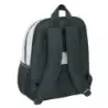 Safta Real Madrid Mochila Infantil de 10L - Adaptable a Carro - 2 Compartimentos - Portabotellas - 28x34x10cm - Color Blanco y N