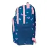 Safta Blackfit8 Mariposas Mochila con 2 Compartimentos - Antirozaduras - Adaptable a Carro - Portabotellas - Tirador Doble - Hom