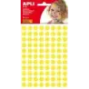Apli Pack de 528 Gomets Redondos Ø 10.5mm - Adhesivo Permanente - Ideal para Escuelas Infantiles y Colegios - Color Amarillo | A