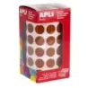 Apli Rollo con 2.832 Gomets Redondos Ø 15mm - Ideal para Escuelas y Talleres Infantiles - Normas EN-71 y FSC Cumplidas - Color M