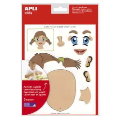 Apli Pack de 144 Gomets Tematicos de la Cara - Desarrollados con Educadores - Ayudan a Identificar Partes de la Cara - Adhesivo