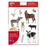 Apli Gomets Tematicos Realistas Animales de la Granja - 144 Gomets en 12 Hojas - Adhesivo Removible - Ideal para Desarrollar Hab