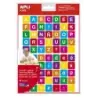 Apli Gomets Tematicos Letras - 12 Hojas (840 Gomets) - Adhesivo Removible - Ideal para Aprendizaje de Lectura y Escritura - Adhe