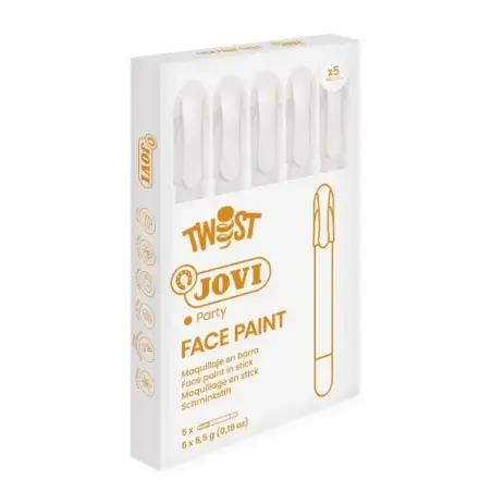 Jovi Twist Stick de Pintura de Cara - Hipoalergenico - Base Agua - Facil Aplicacion - Gran Cobertura - Secado Rapido - Facil de