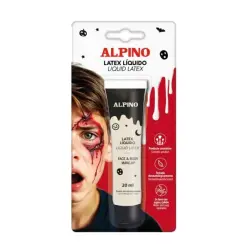 Alpino Bote de Latex Liquido 20ml - Al Secarse Queda con Textura de Goma - Seca en Minutos - Flexible - | Ahorro Imprimiendo