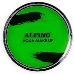 Alpino Aqua Make-up Polvera de Maquillaje Facial Acuarelable - Se Lava con Agua y Jabon - Color Verde | Ahorro Imprimiendo