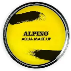 Alpino Aqua Make-up Polvera de Maquillaje Facial Acuarelable - Se Lava con Agua y Jabon - Color Amarillo | Ahorro Imprimiendo