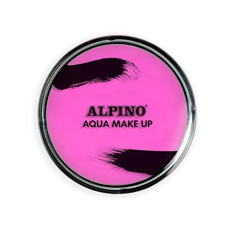 Alpino Aqua Make-up Polvera de Maquillaje Facial Acuarelable - Se Lava con Agua y Jabon - Color Rosa | Ahorro Imprimiendo