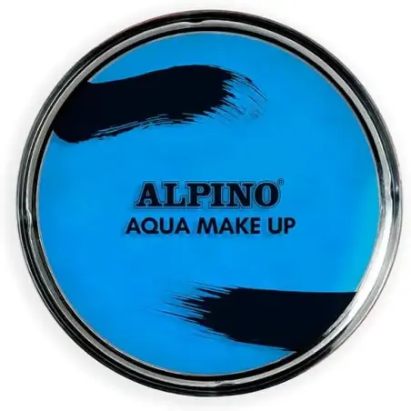 Alpino Aqua Make-up Polvera de Maquillaje Facial Acuarelable - Se Lava con Agua y Jabon - Color Azul | Ahorro Imprimiendo