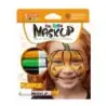 Carioca Mask Up Pumpkin Pack de 3 Colores para la Piel - Colores Brillantes - Lavables - Base Agua - Incluye Dos Tutoriales Paso