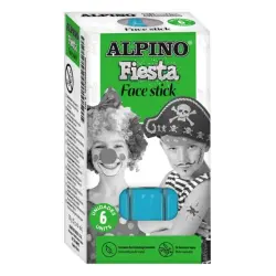 Alpino Fiesta Face Stick Pack con 6 Barritas de Pintura Facial - Sistema Retractil Giratorio - Se Lava con Agua - Testado Dermat