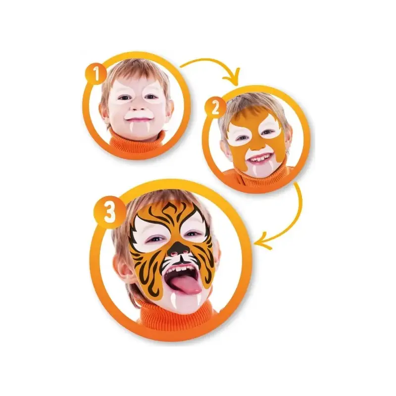 Alpino Fiesta Face Stick Pack con 6 Barritas de Pintura Facial - Sistema Retractil Giratorio - Se Lava con Agua - Testado Dermat