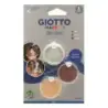 Giotto Make Up Metallic Pack con 3 Maquillajes Faciales - Se Lava con Agua - Dermatologicamente Testado - Colores Metalicos Surt