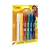 Jovi Twist Pack de 6 Stick Pintura de Cara - Base Agua - Gran Cobertura - Seca Rapido - Facil de Retirar - Hipoalergenico - Colo