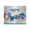 Giotto Make Up Metallic Pack con 6 Maquillajes Faciales - Se Lava con Agua - Dermatologicamente Testado - Colores Metalicos Surt