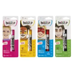Carioca Mask Up Surt Pack con 12 Blisters de Colores para la Piel en Barra - Colores Brillantes - Lavables - Base Agua - Dermato